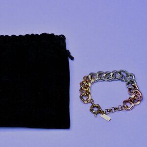 LUV AJ Chunky Ombre Chain Bracelet